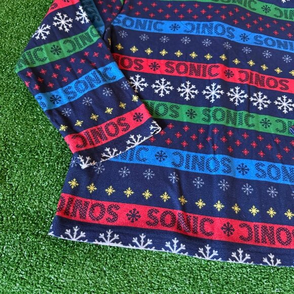Sonic the Hedgehog Toddlers Boy's Winter Holiday 2PC Flannel Pajama Set Size 8 - Picture 9 of 15